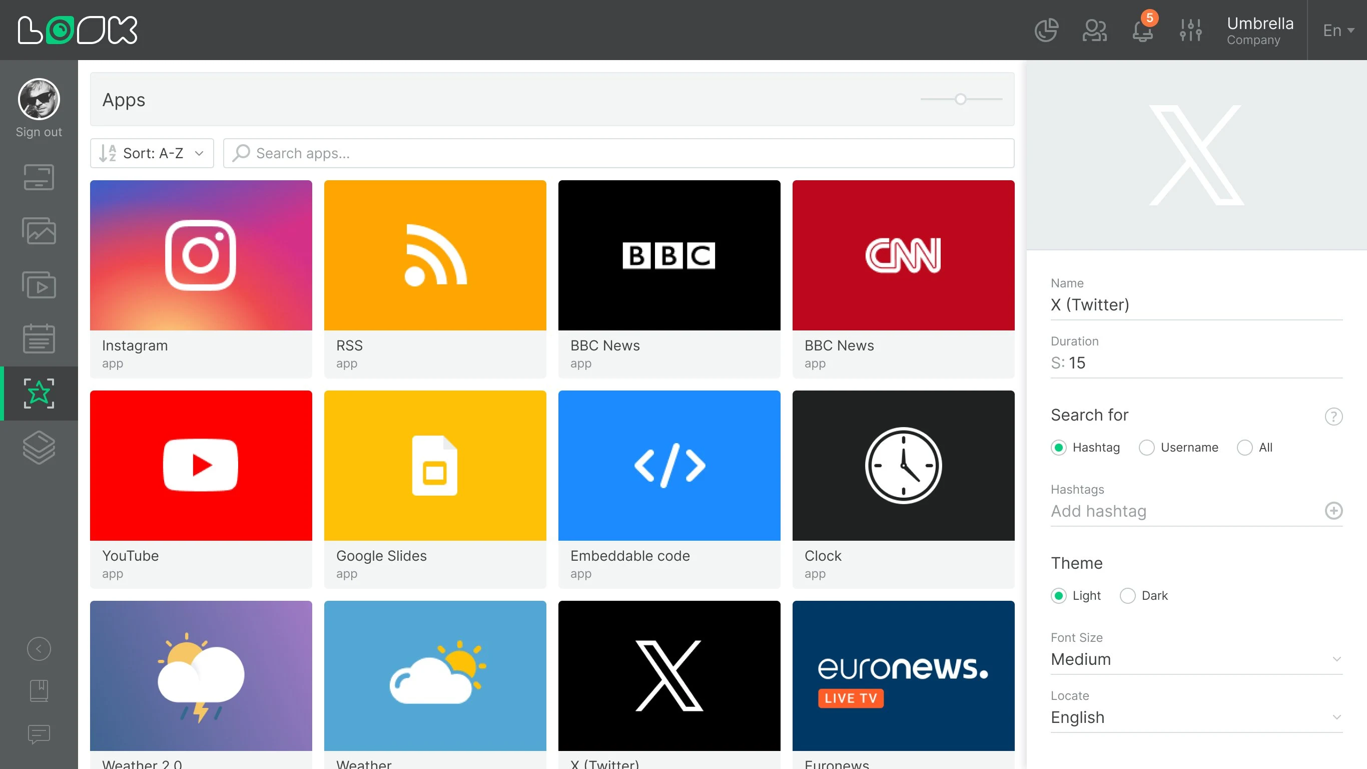 Look Digital Signage Player screenshot