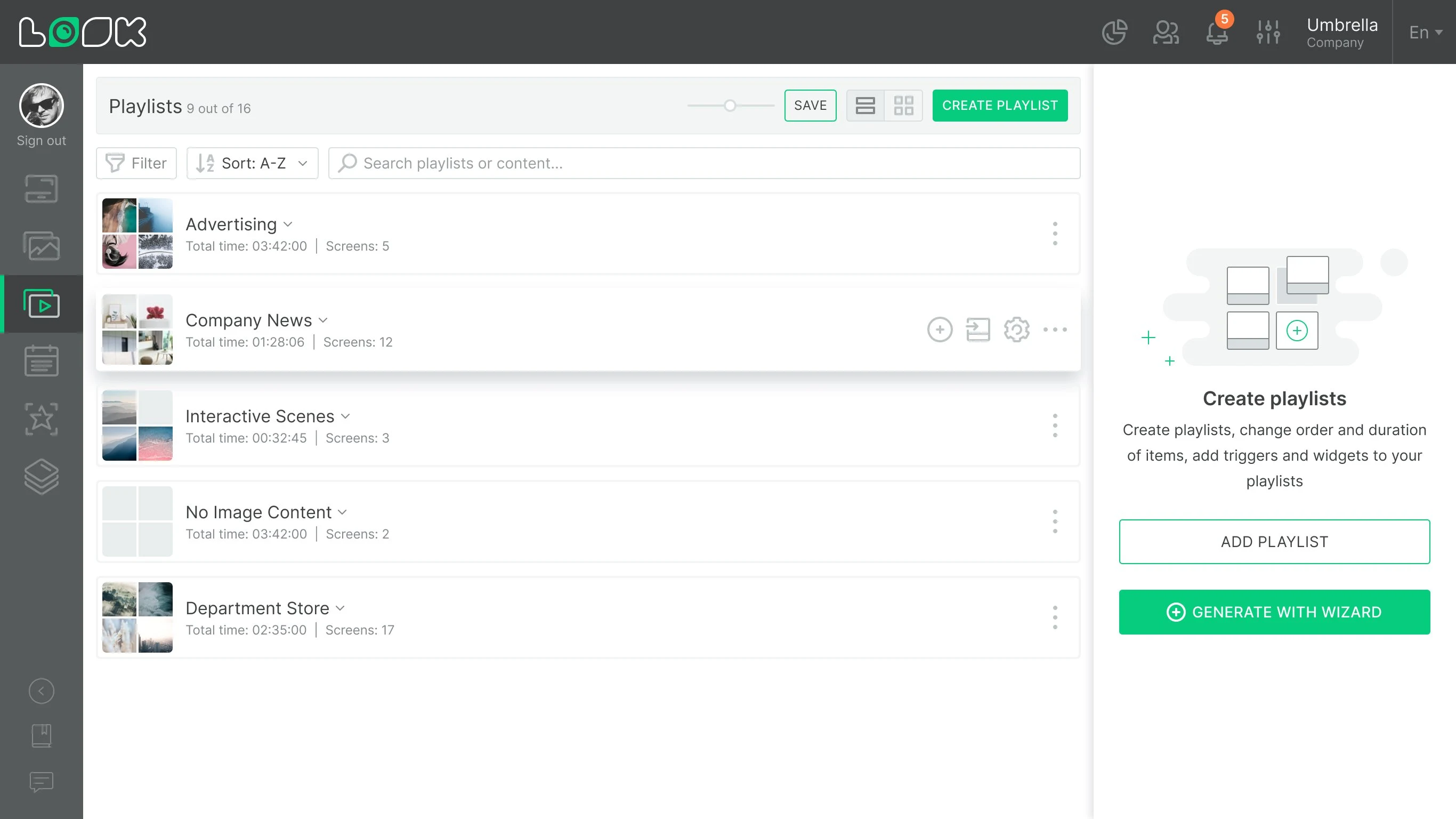 Look Digital Signage Player screenshot